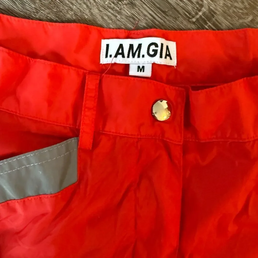 I.AM.GIA Red Reflective Halo Pants - Picture 4 of 5